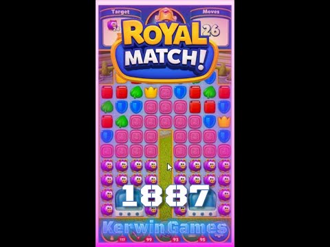 Royal Match Level 1887 - No Boosters Gameplay