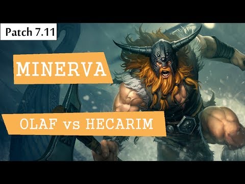 Minerva - Olaf vs Hecarim - Jungle. Lol Br Pro Replays