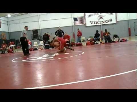 BROKE COLLARBONE! Deion Duplusis weight 171 wrestling match
