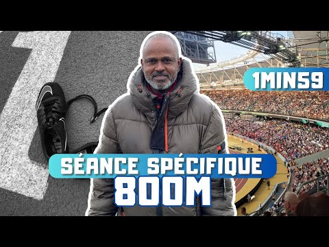 Séance spécifique 800m avec objectif sur 800m en 1minute 59 secondes