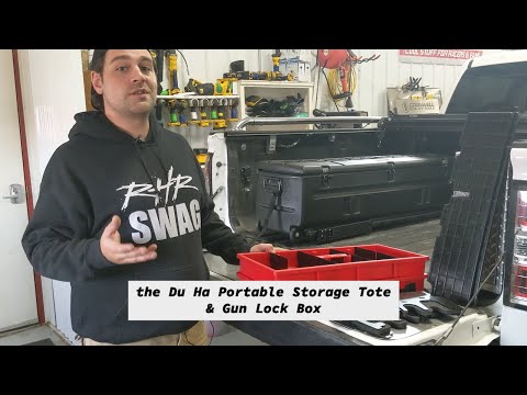 Portable Storage Box Battle Tested - Du Ha Storage Tote & Gun Rack