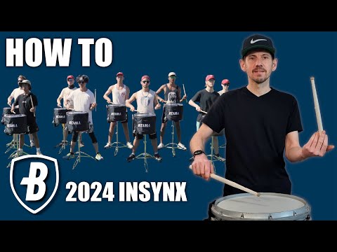 Learn to play Bluecoats 2024 drumline exercise - Insynx
