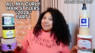 ALL MY CURLY HAIR STYLERS! - PART 1 | FULL HAIR PRODUCT STASH SERIES *2024* | Ashkins Curls
