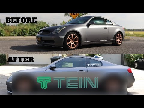 Installing S Tech Tien Lowering Springs on my G35 Coupe