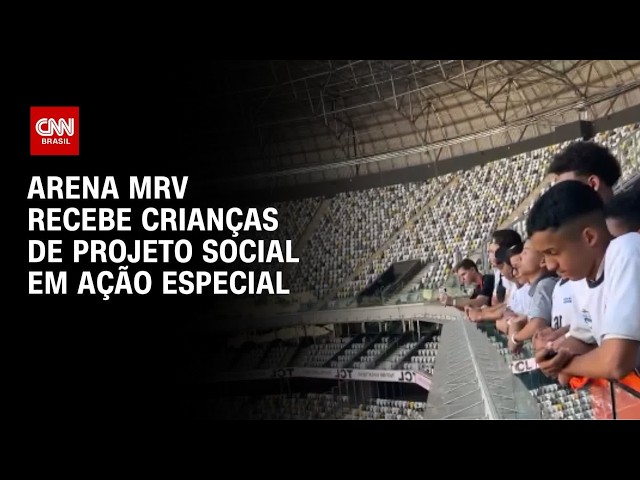 Projeto social promove visita de crianças à Arena MRV | CNN PRIME TIME