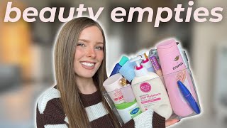 BEAUTY EMPTIES!! | beauty products Ive used up + my honest reviews!!