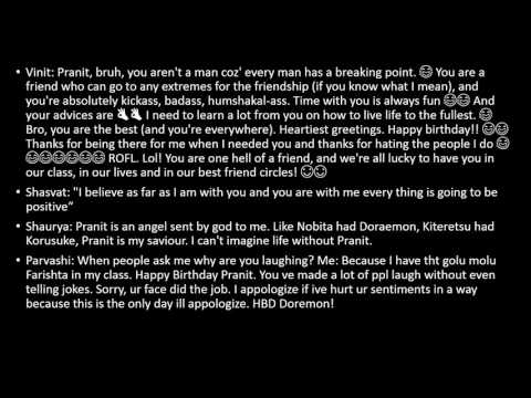 HAPPY B’DAY PRANIT