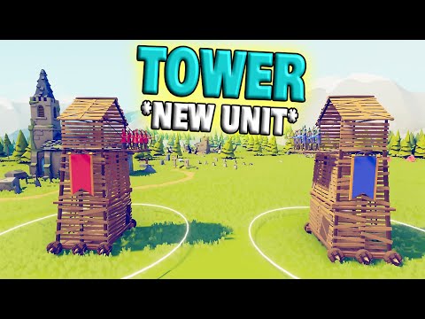 New Unit "Tower" vs Every Faction - TABS Unit Creator Update Stalingrad 5 Mod Gameplay
