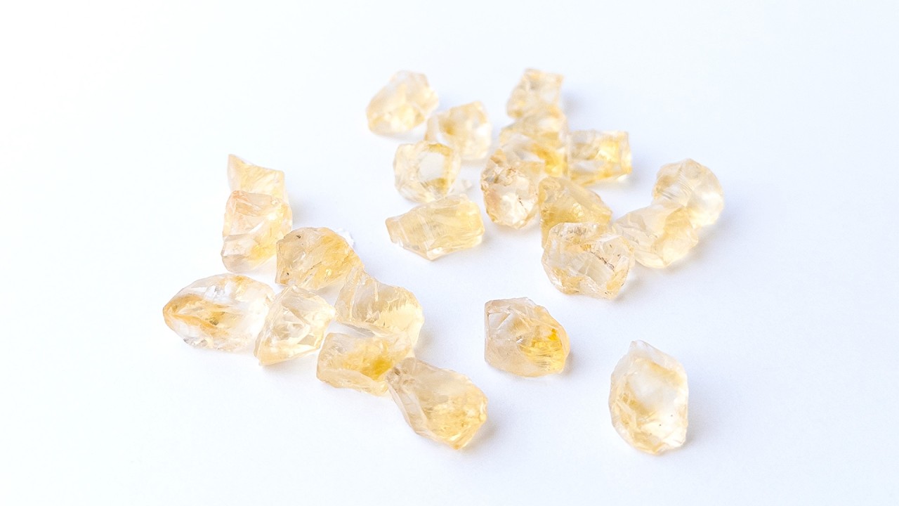 Citrine | Undrilled Rough | 6.5-8mm Bead Size | 23 Pieces | 178 Carats video