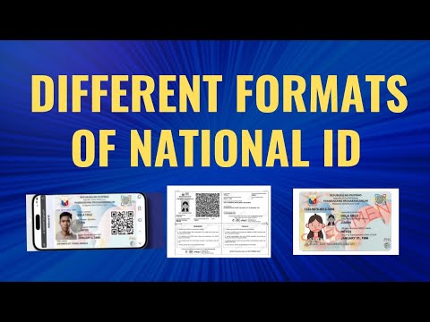 PHILIPPINE NATIONAL ID FORMATS #nationalid #philsys #philsysid #digitalnationalid