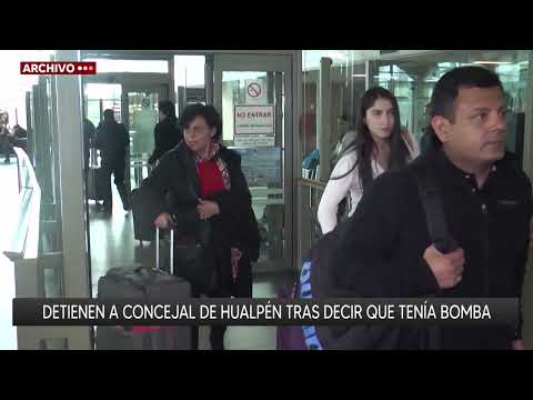 Concejal de Hualpén detenido en aeropuerto por falso aviso de bomba y queda a disposición de la PDI