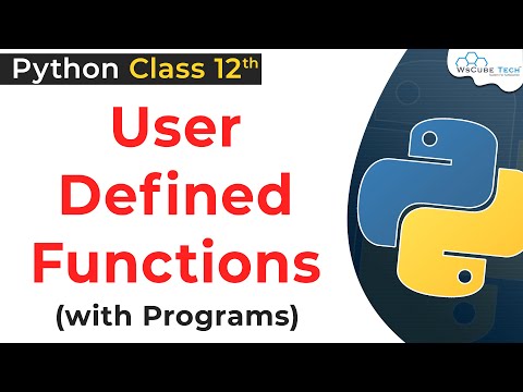 User Defined Function In Python Class 12 Working With Functions Class 12 Python For Class 12