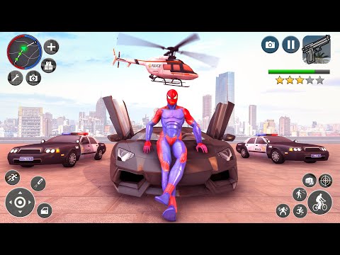 Spider Rope Hero: Robot Games