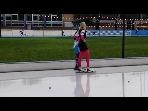 NK Supersprint (2e) 300m Chloé Hoogendoorn vs Pien Hersman Junioren B 22 /02 /2020