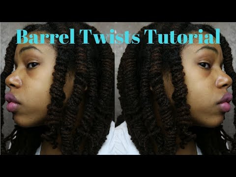 Loc Tutorial~How to do Barrel Twist With Dreads Video