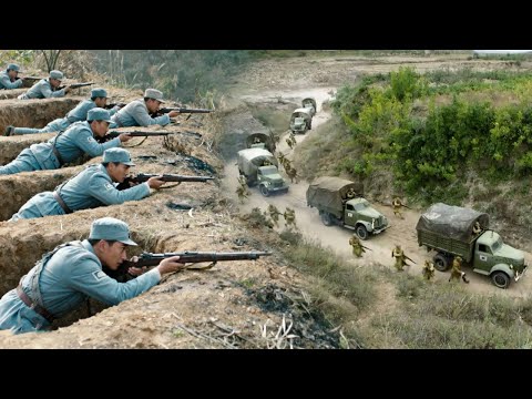 八路埋伏日軍出行車隊，一舉殲滅500日軍！