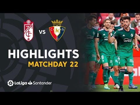 Resumen de Granada CF vs CA Osasuna (0-2)