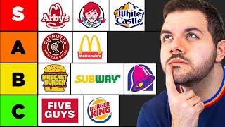 Ranking the BEST and WORST Fast Food Chains... (Tier List)