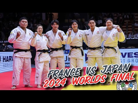 Judo Worlds 2024 FINAL JAPAN vs FRANCE Teams Event - Judo World Championships 2024 世界選手権団体戦決勝
