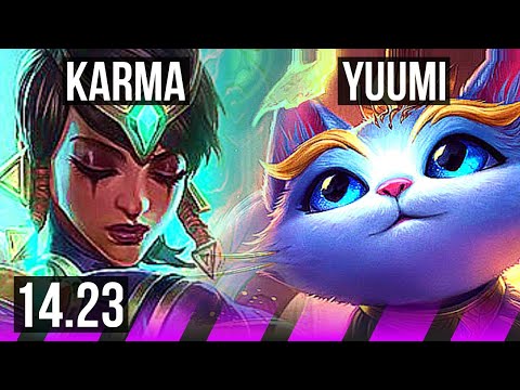 KARMA & Kai'Sa vs YUUMI & Lucian (SUP) | KR Diamond | 14.23
