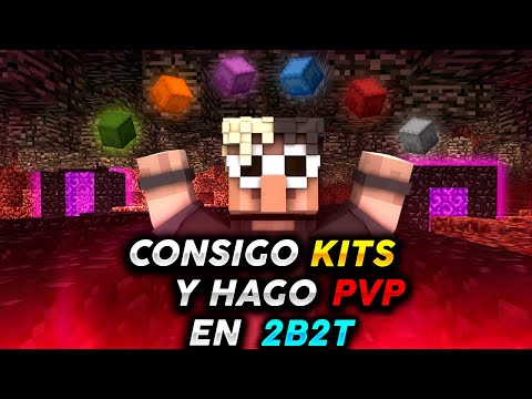 I get OP KITS and I do PVP in the NETHER🔥😎 |  MINECRAFT 2B2T💀