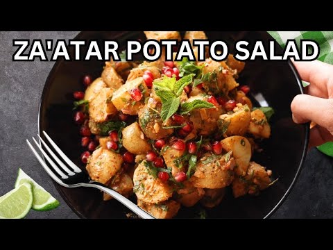 A Middle Eastern Twist on Classic Potato Salad: with Za'atar, Tahini and Pomegranate