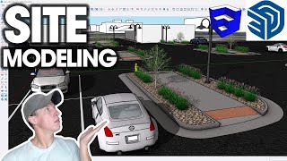 SketchUp Site Modeling MADE EASY - Parking Spaces & Landscape Islands