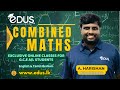 G C E A L Combined Maths Syllabus Discussion Tamil English Medium EDUS Online Institute