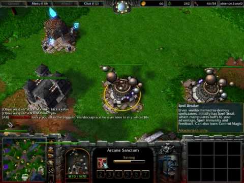 KoD vs x6tence 2v2s - Axslav & Strifeco vs Rob & Sword - Part 4 - Warcraft 3 English Commentary