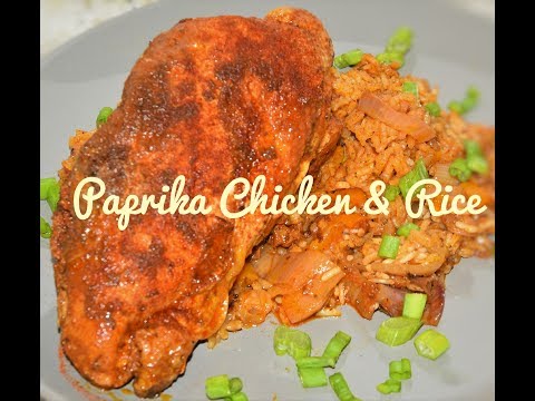 Paprika Chicken and Rice Recipe - One Pot Chicken and Rice