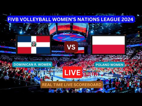 Poland Vs Dominican Republic LIVE Score UPDATE FIVB Volleyball Women's Nations League Jun 14 2024