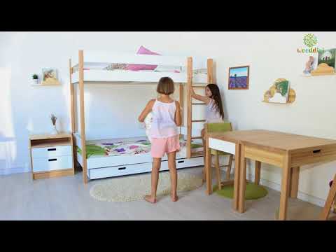 Кровать двухъярусная с комбинированным покрытием