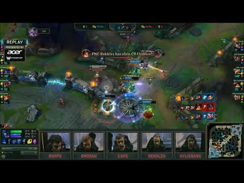 Caps INSANE Quadra Kill With Azir vs C9 And Fnatic Team Voice Reaction!