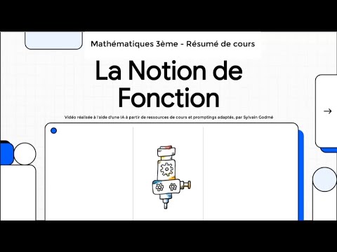 Cours Maths 3ème : Notion de fonction (Résumé)