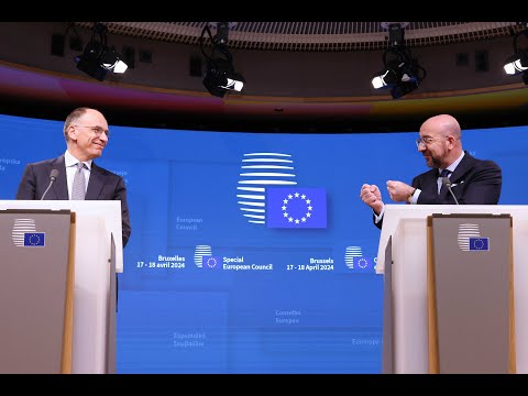 Remarks by Charles Michel and Enrico Letta at the European Council, 18 April 2024