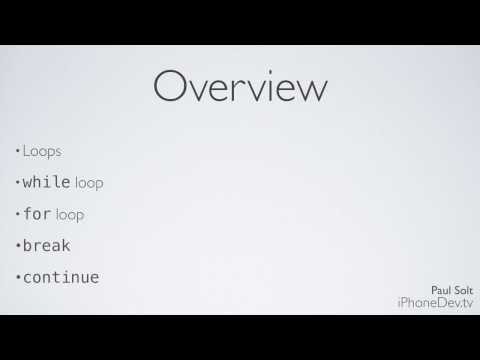 7 Lecture - Loops in Objective-C for iOS 7.0