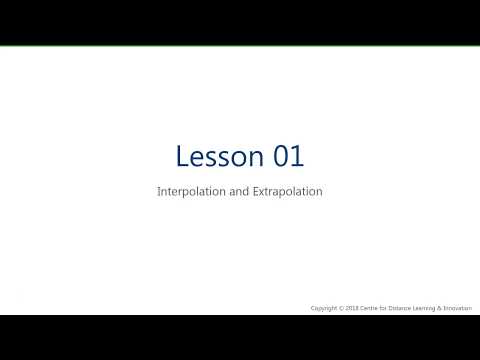 Grade 9 Math - U04 S05 L01B - Interpolation and Extrapolation