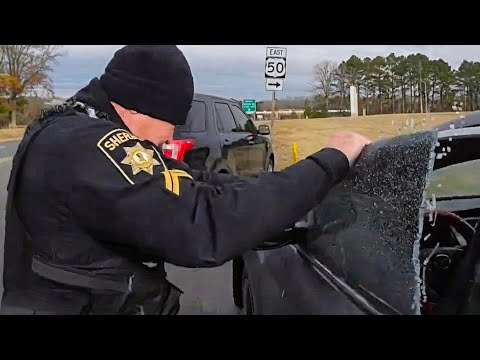 Corporal RIPS OUT a Sovereign Citizens Car Window with his BARE HANDS
