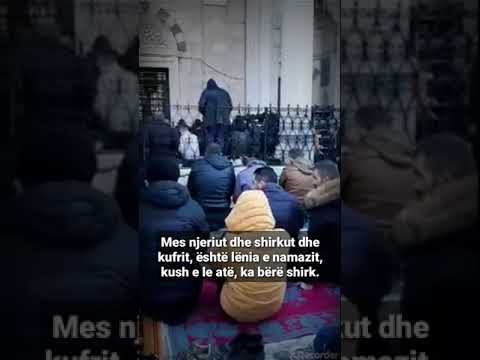 "Lënia e namazit" - Hoxhë Qëndrim Jashari