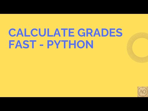 Average Grade Solver In Python