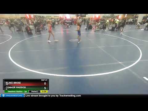 77 Lbs Cons. Round 3 - Connor Maddox, IN Vs Blake Brose, MN 2062