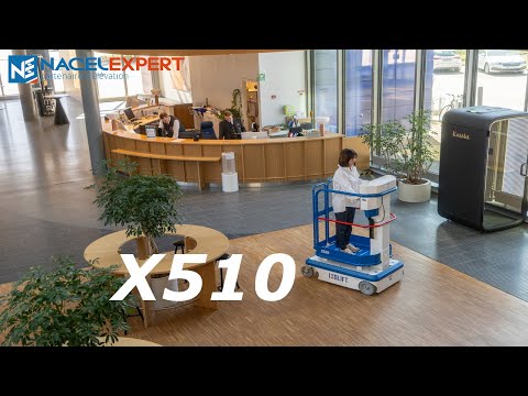 Micro nacelle élévatrice à mât vertical électrique IXOLIFT X510 5 mètres