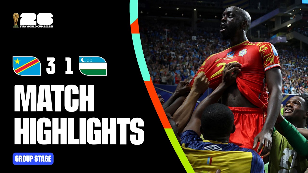 Highlights | Congo DR 3-1 Uzbekistan | FIFA World Cup 2026&trade; - YouTube