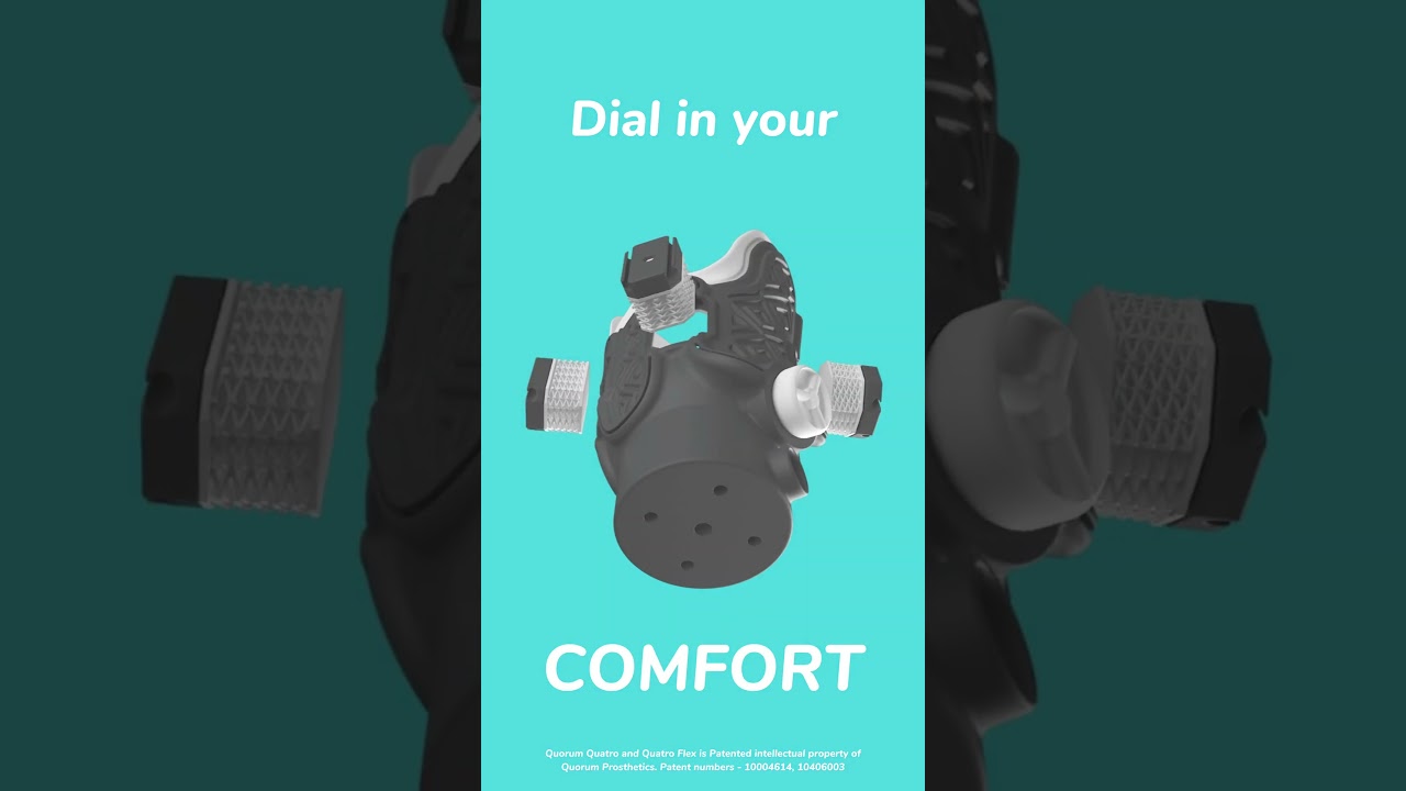 The Award-Winning Quatro Adjustable 3D Printed Socket - By Quorum Prosthetics