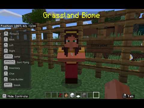 BGSU Minecraft Education Edition Initiative - Exploring Biomes with Minecraft - Part 3 Grassland