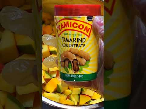EASY Mango-Tamarind Chutney (doubles, pholourie, saheena, baiganee etc.)