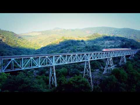 OSE AEG DMU 1511 [520 254 252] sunrise Papadia Viaduct / Bralos Bridge - 03.07.2016 [1]
