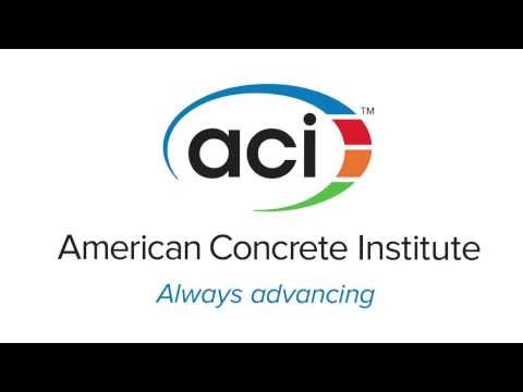 ACI Logo Unveiling: American Concrete Institute Logo Official Launch Video