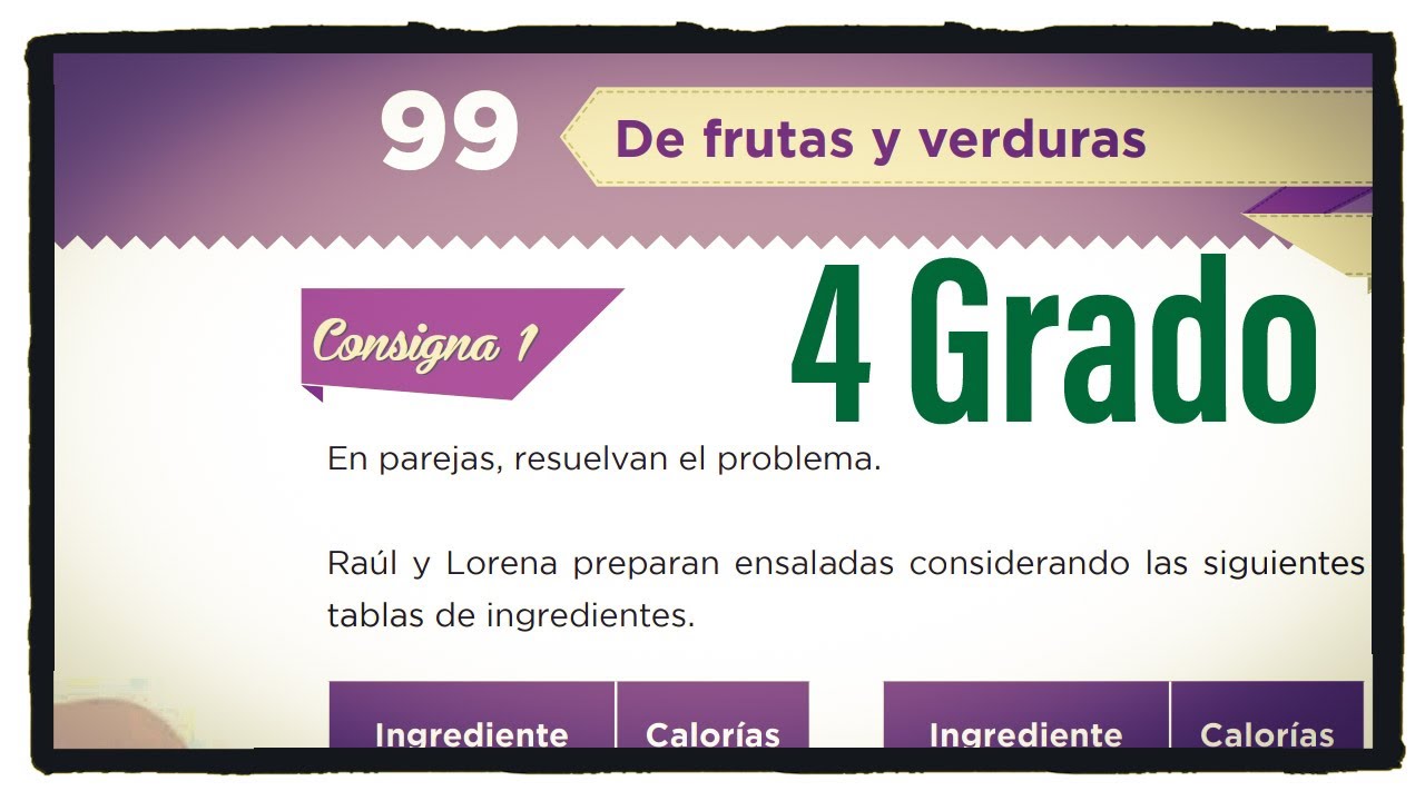 Desafío 99 cuarto grado De frutas y verduras páginas 186, 187 y 188 del libro de matemáticas 4 grado