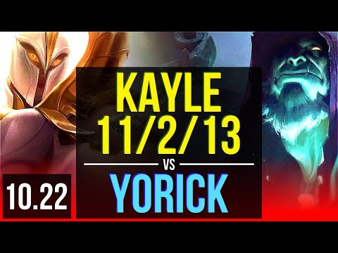KAYLE vs YORICK (TOP) | 11/2/13, Quadra, 66% winrate, Legendary | EUW Diamond | v10.22